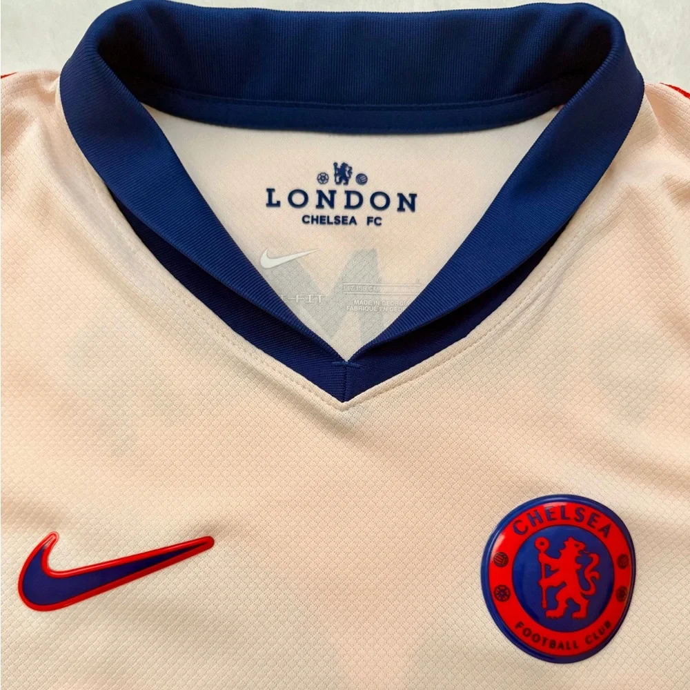 Nike Chelsea Football Club Soccer Jersey Large #20 Palmer Cream Blue Orange